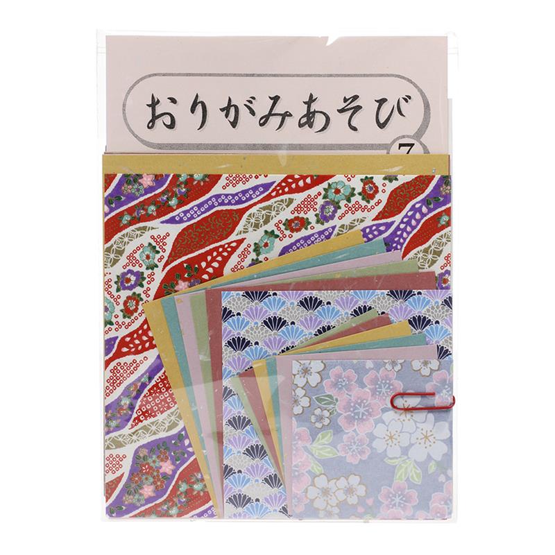 【新登場！日本製！世界中で知られている日本伝統の遊び！折り紙】おりがみあそび 7 折り方テキスト付